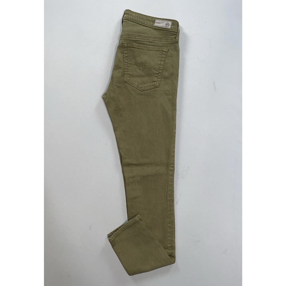 AG 'The Legging Ankle Super Skinny' Lightweight Stretch Denim Jeans Olive, 26R.
